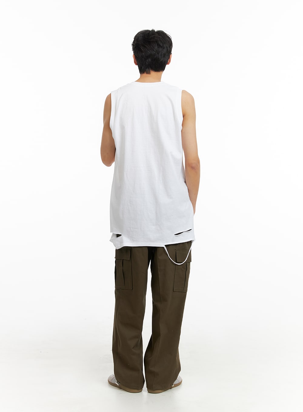 Men's Cut-Out Sleeveless Top IA402