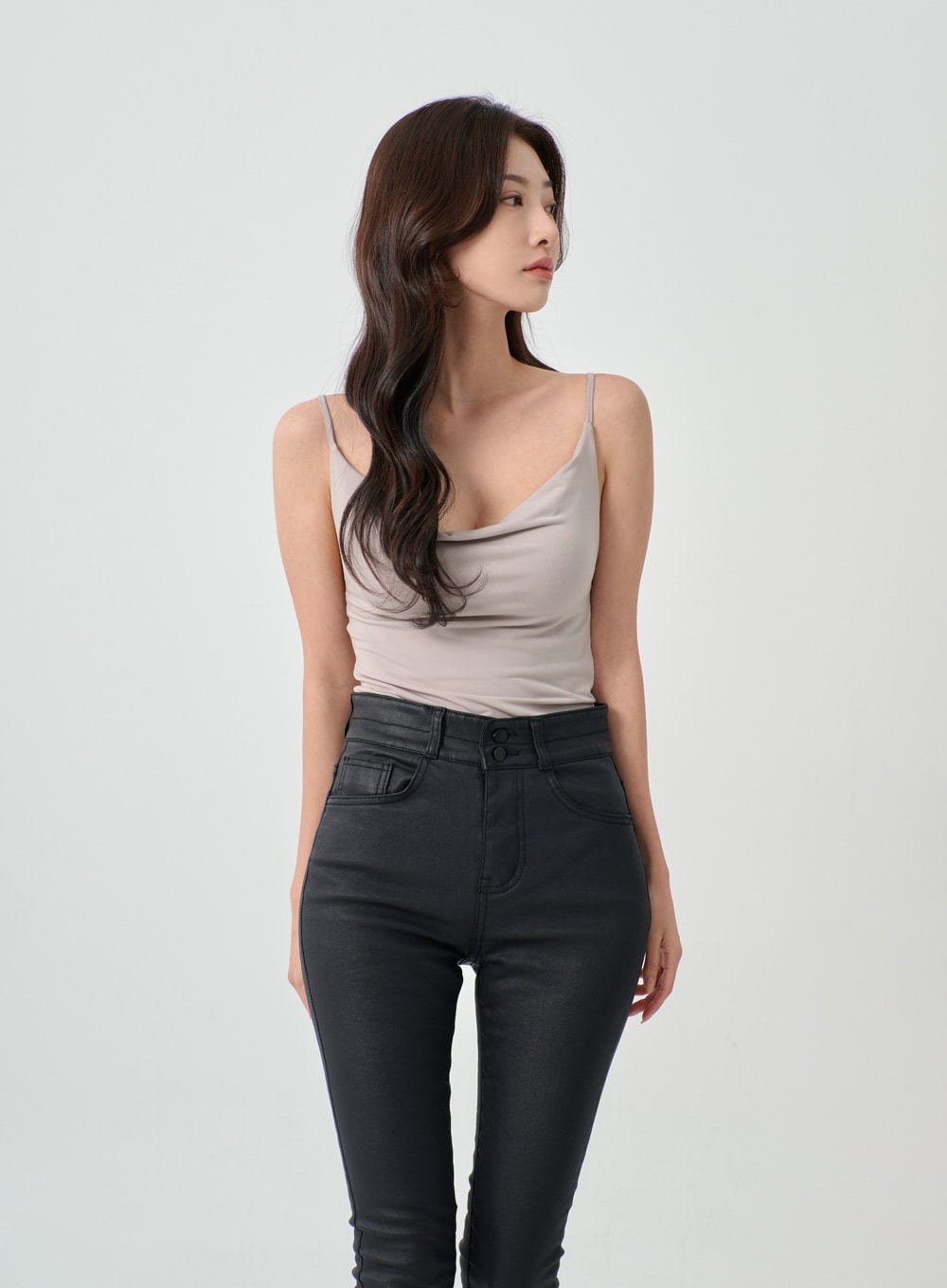 Sexy Loose U-Neck Thin Straps Tank Top IO31