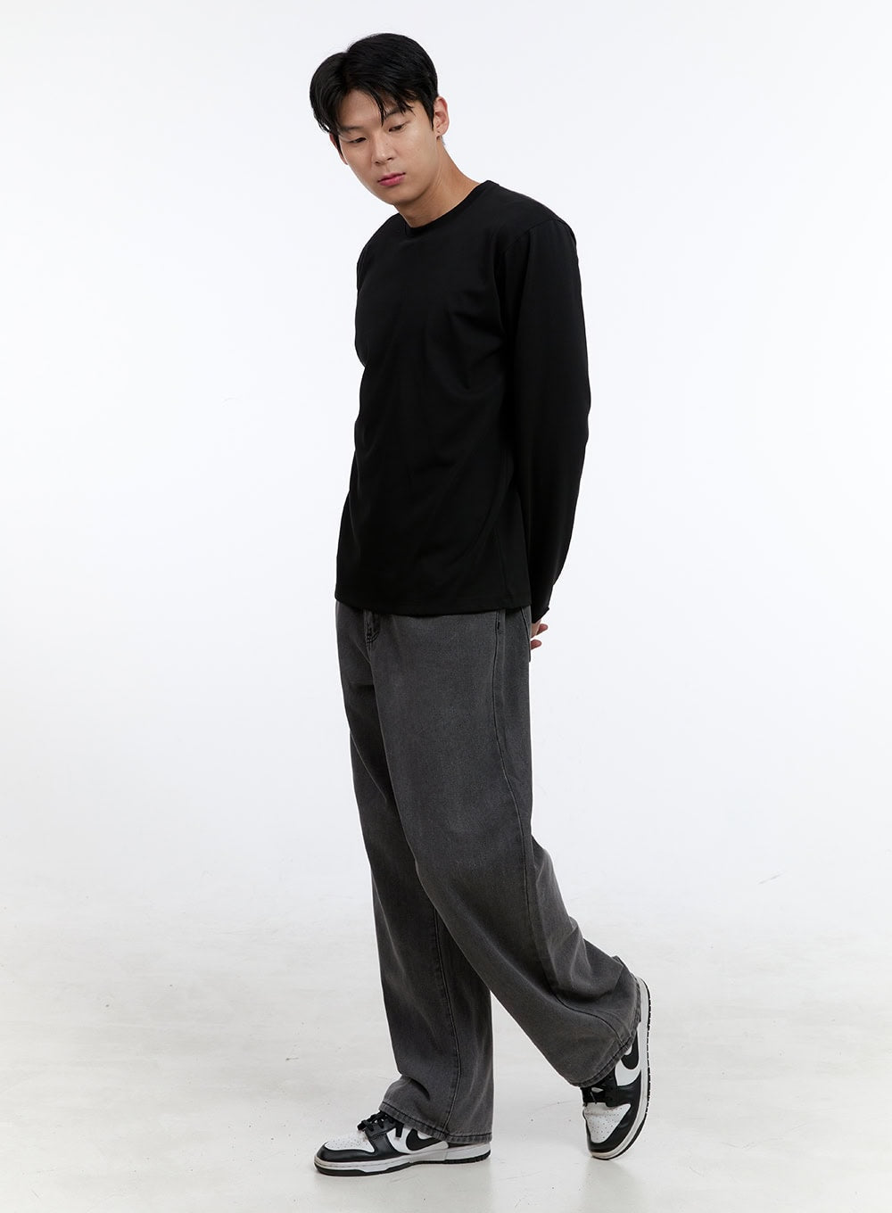 Men's Basic Long Sleeve (Black) IG427