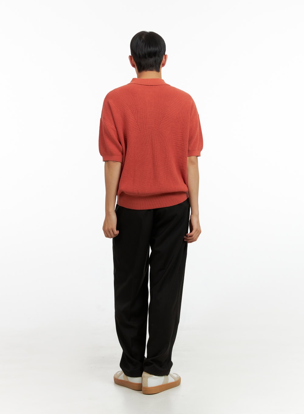 Men's Cotton Collar Buttoned T-Shirt IU414