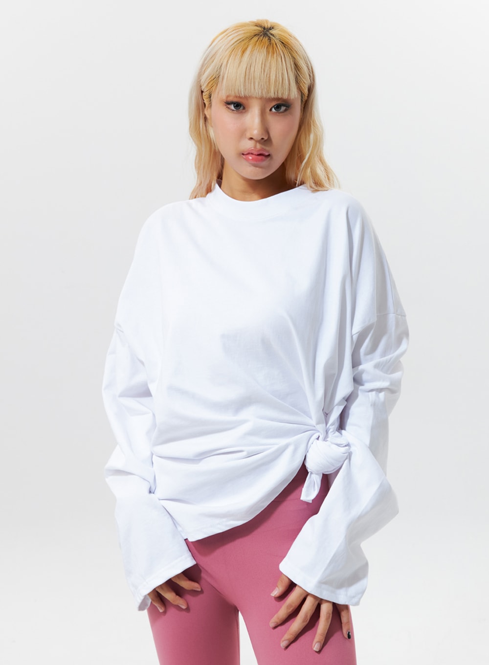 Loose-Fit Basic Long-Sleeve Tee IG320