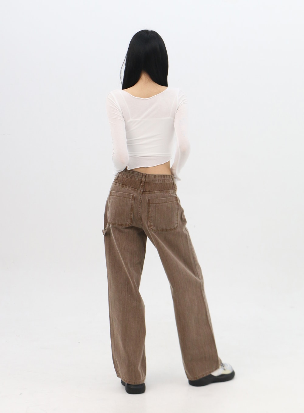 Slim Fit Long Sleeve Crop Tee IN310