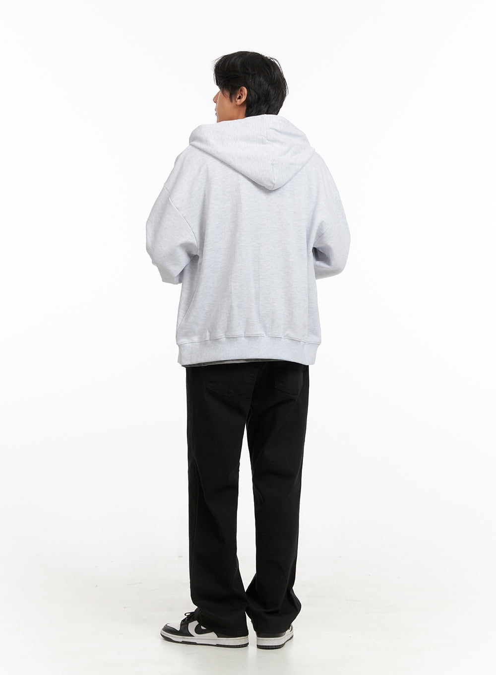 Men's Basic Hoodie Jacket (White) IY416