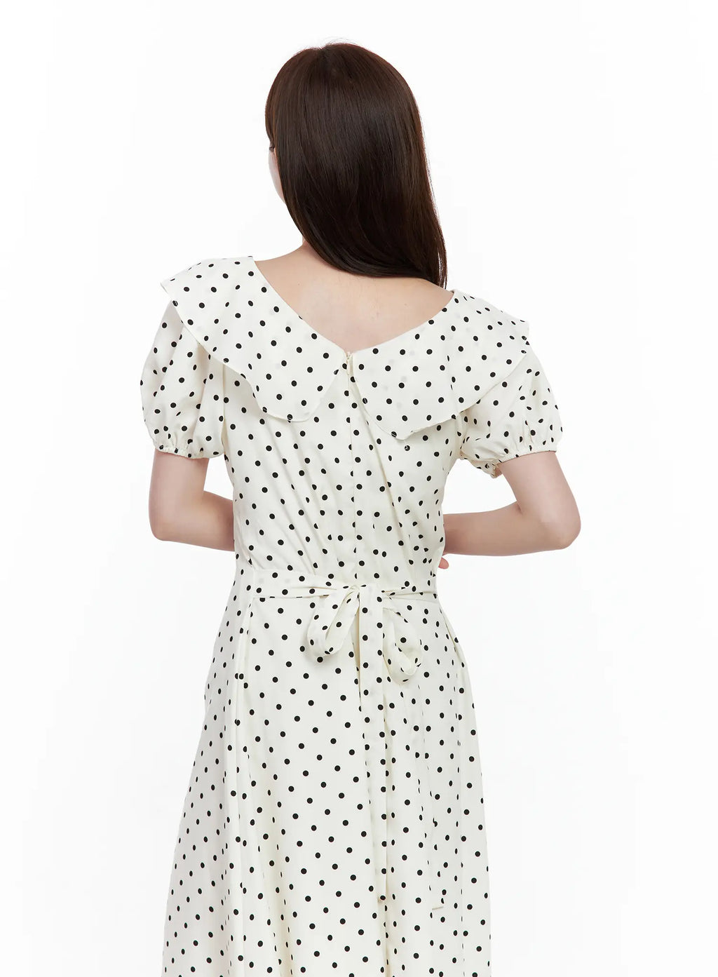 Vintage-Inspired Polka-Dot Dress CL502