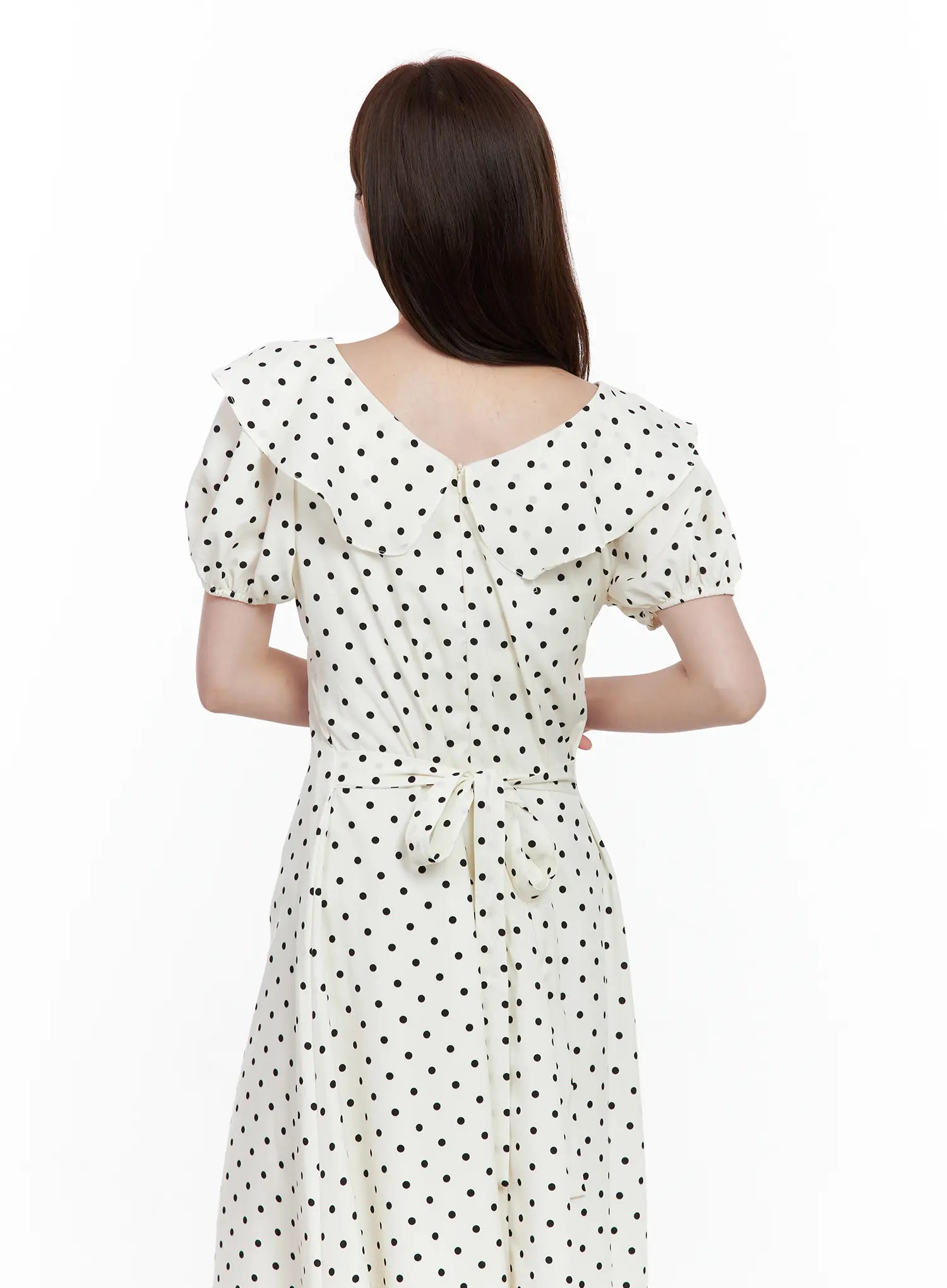 Vintage-Inspired Polka-Dot Dress CL502
