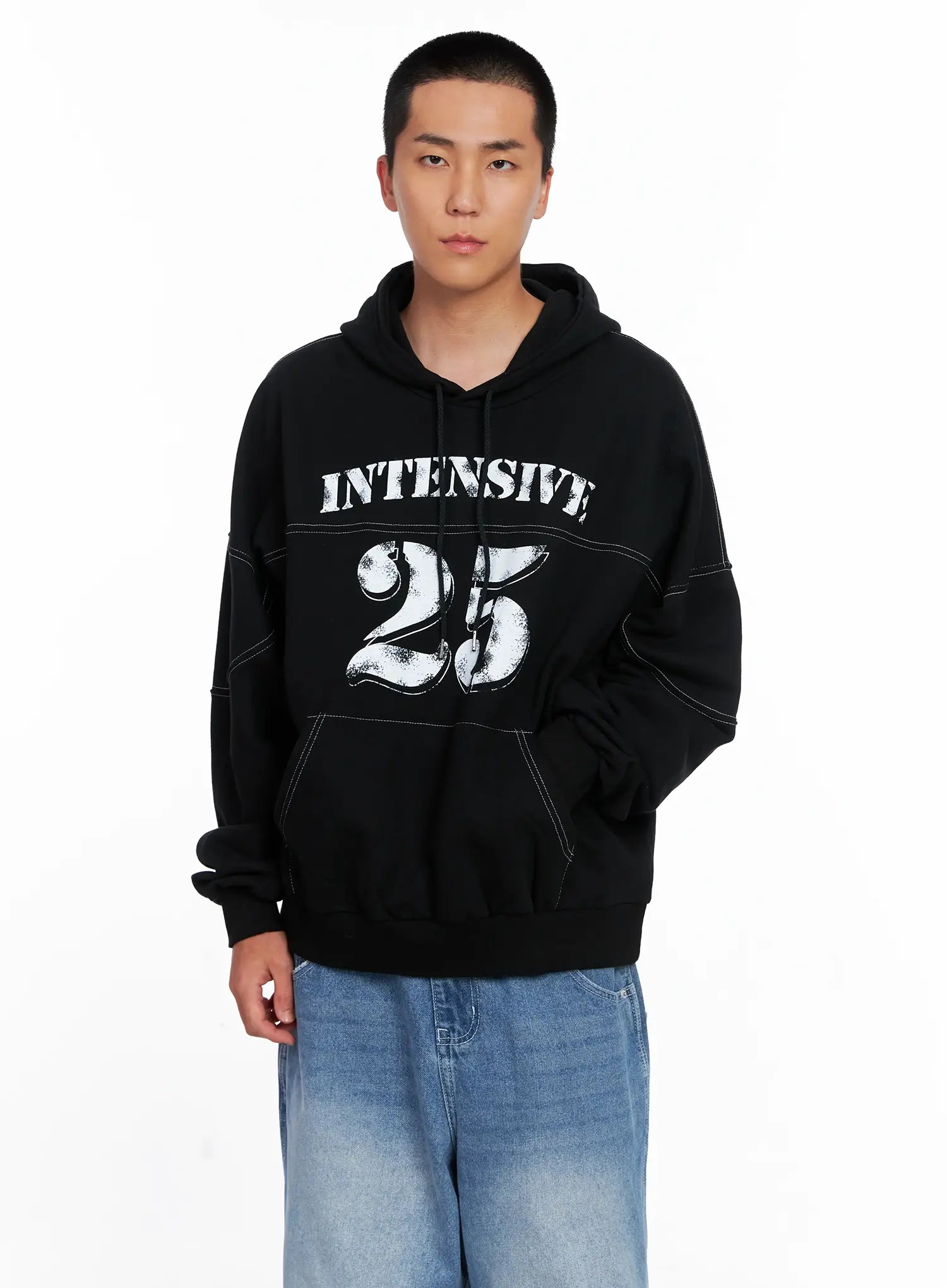 Men's Stitched Graphic Hoodie IS510