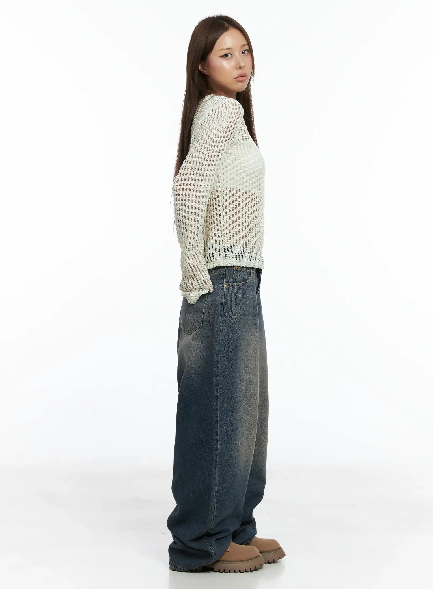 Finley Oversized Wide-Leg Jeans CS504