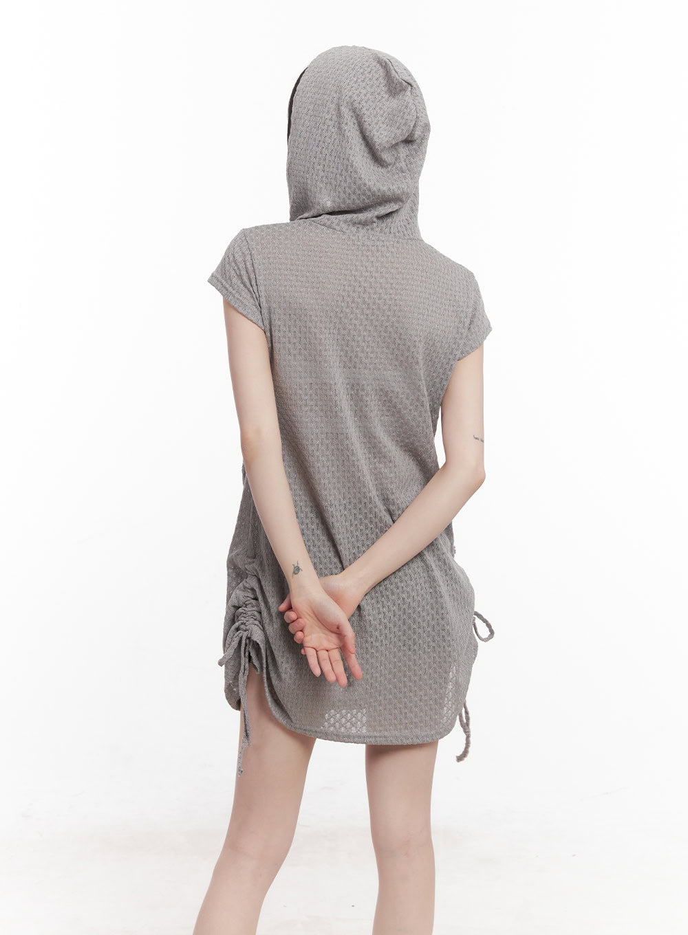 Hooded Loose-Fit Mini Dress CU505