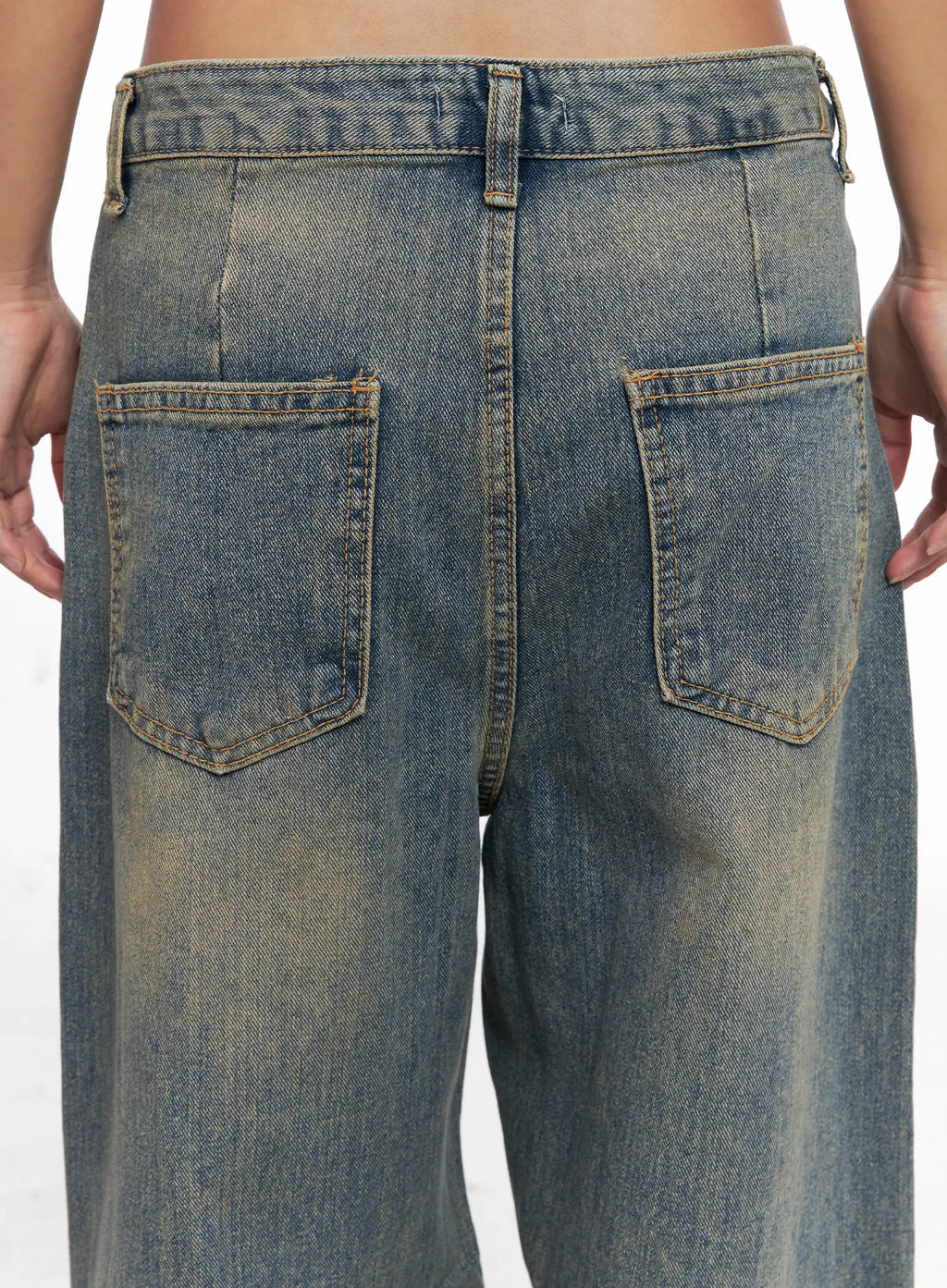 Denver Vintage Washed Semi-Wide Jeans CO513