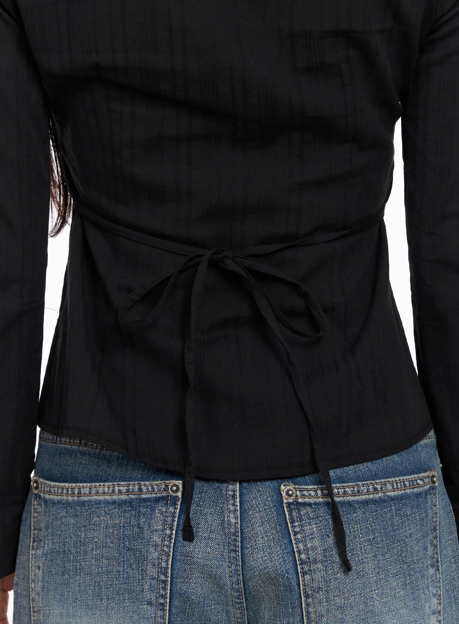 Shirred Long Sleeve Shirt CO514