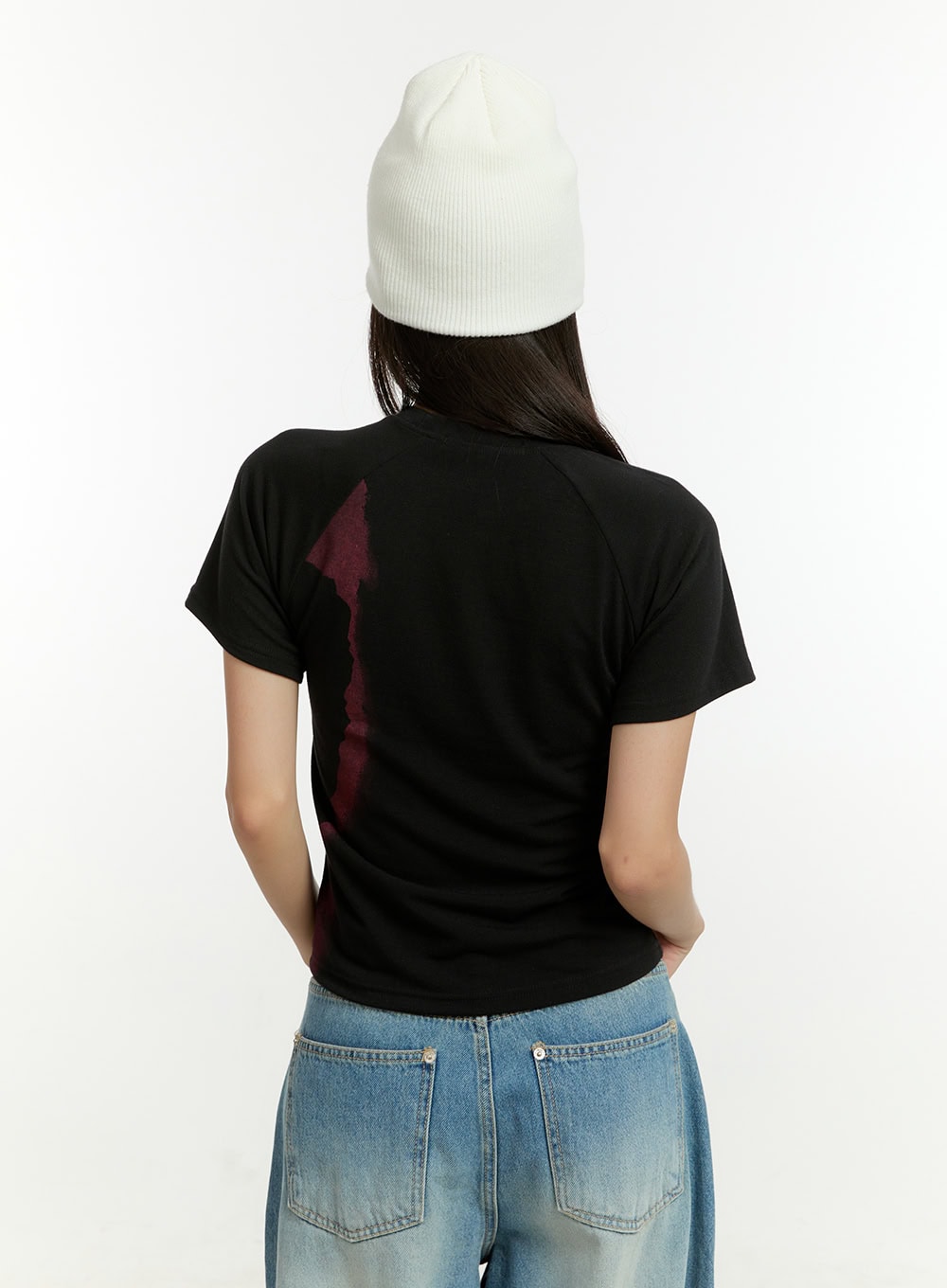 Graphic Lettering Crop Tee CU426