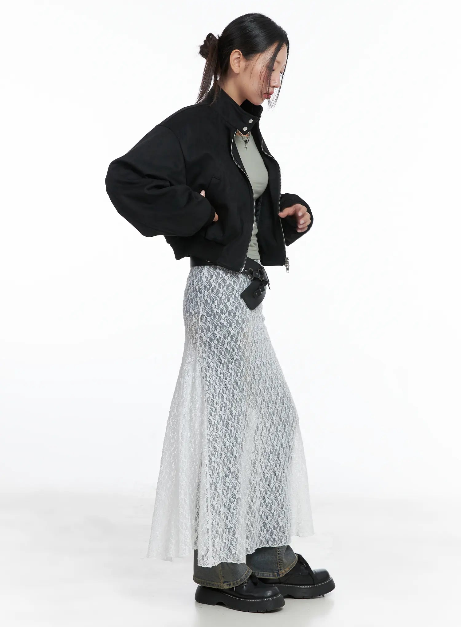 Suede Two-Way Zip Jacket CS502