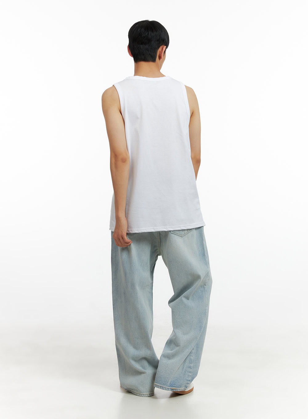 Men's Basic Oversized Cotton Tank Top CL429