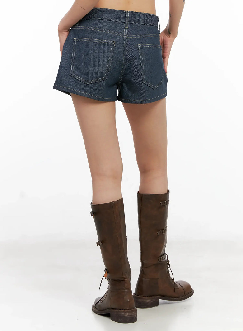 Studded Denim Shorts CL525