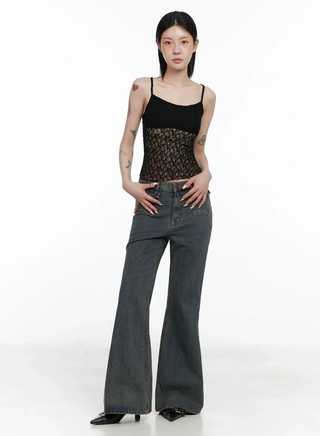 Lace Detail Cami Top IS508