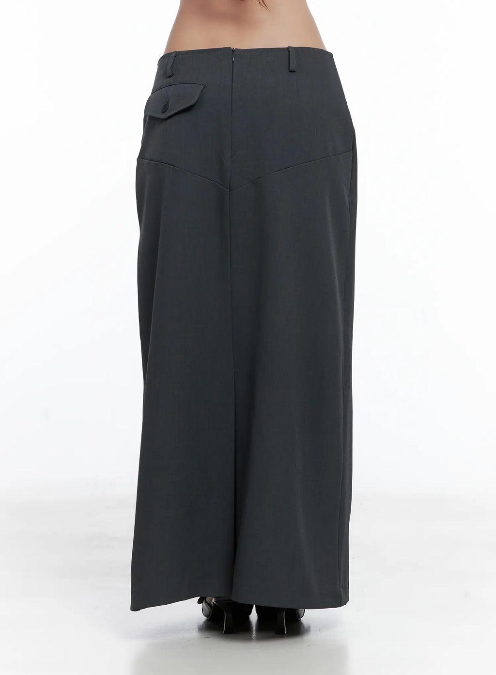 Classic Button Maxi Skirt CS502
