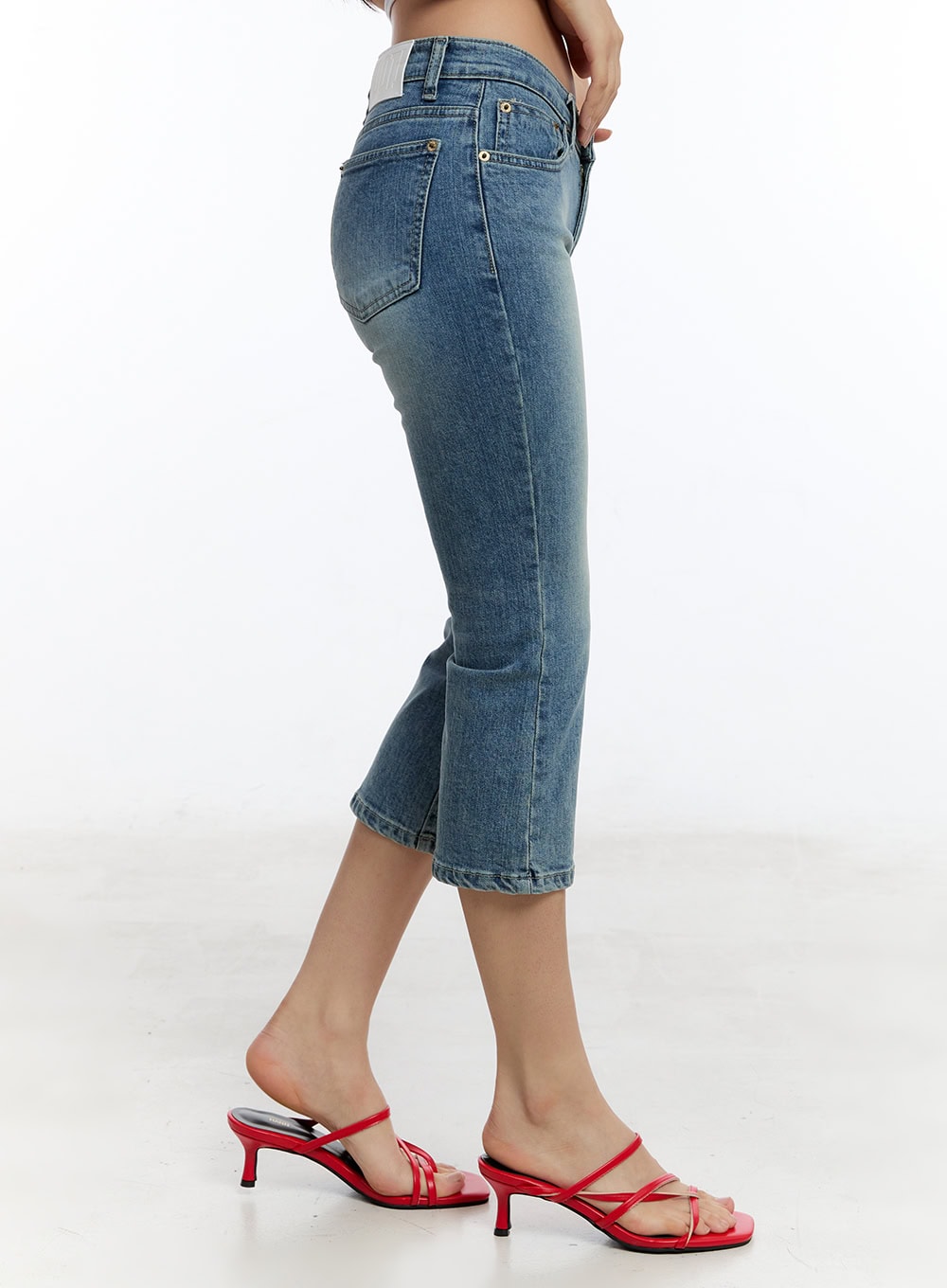 Kyra Cropped Low-Rise Skinny Jeans IU503