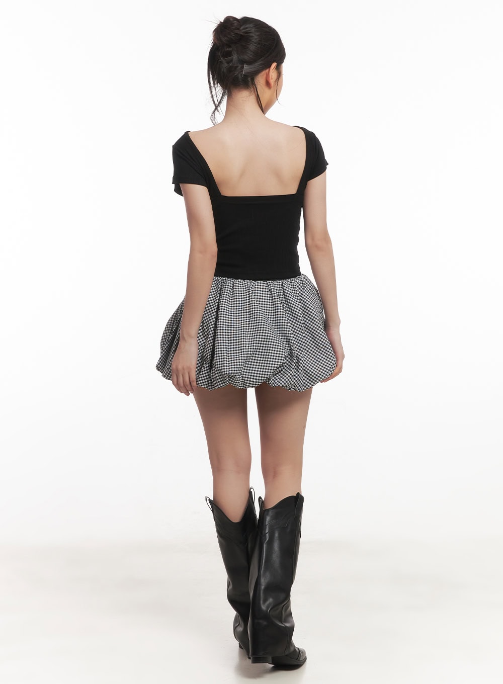 Backless Ribbed Crop Top CA529