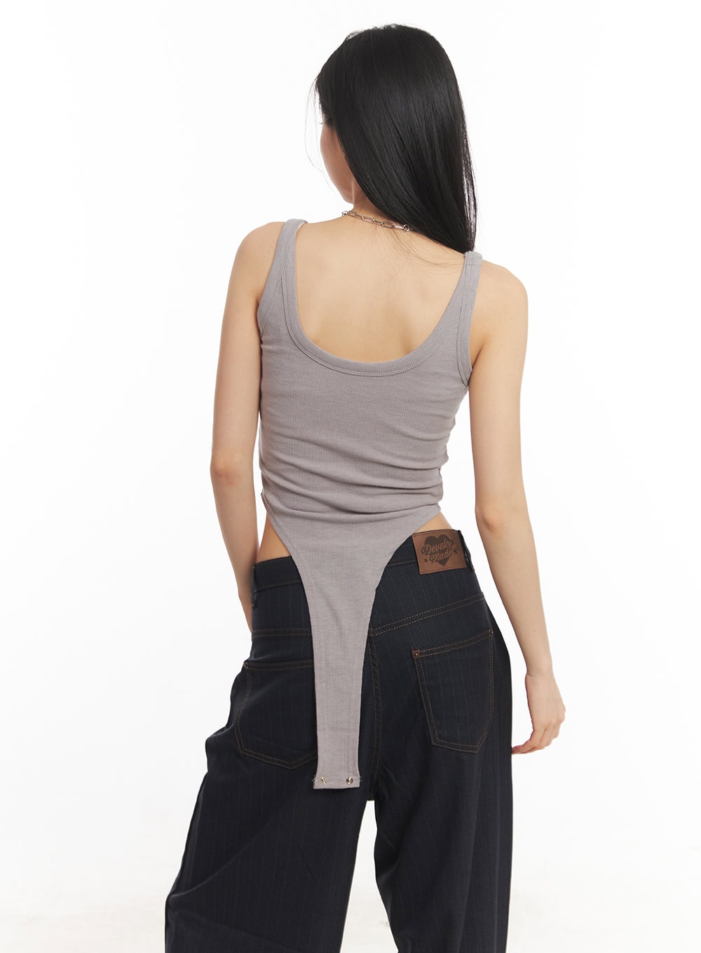 Embroidered Bodysuit Tank Top CA504