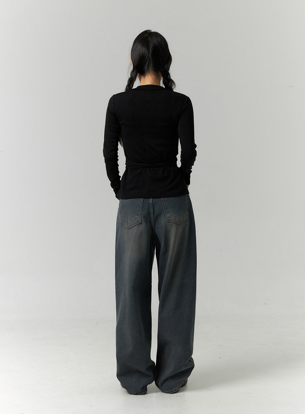 Wide Fit Washed Jeans CN324