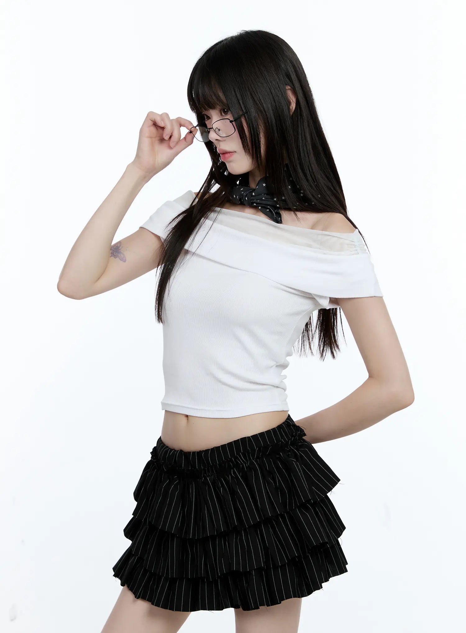 Star Print Head Scarf CG507