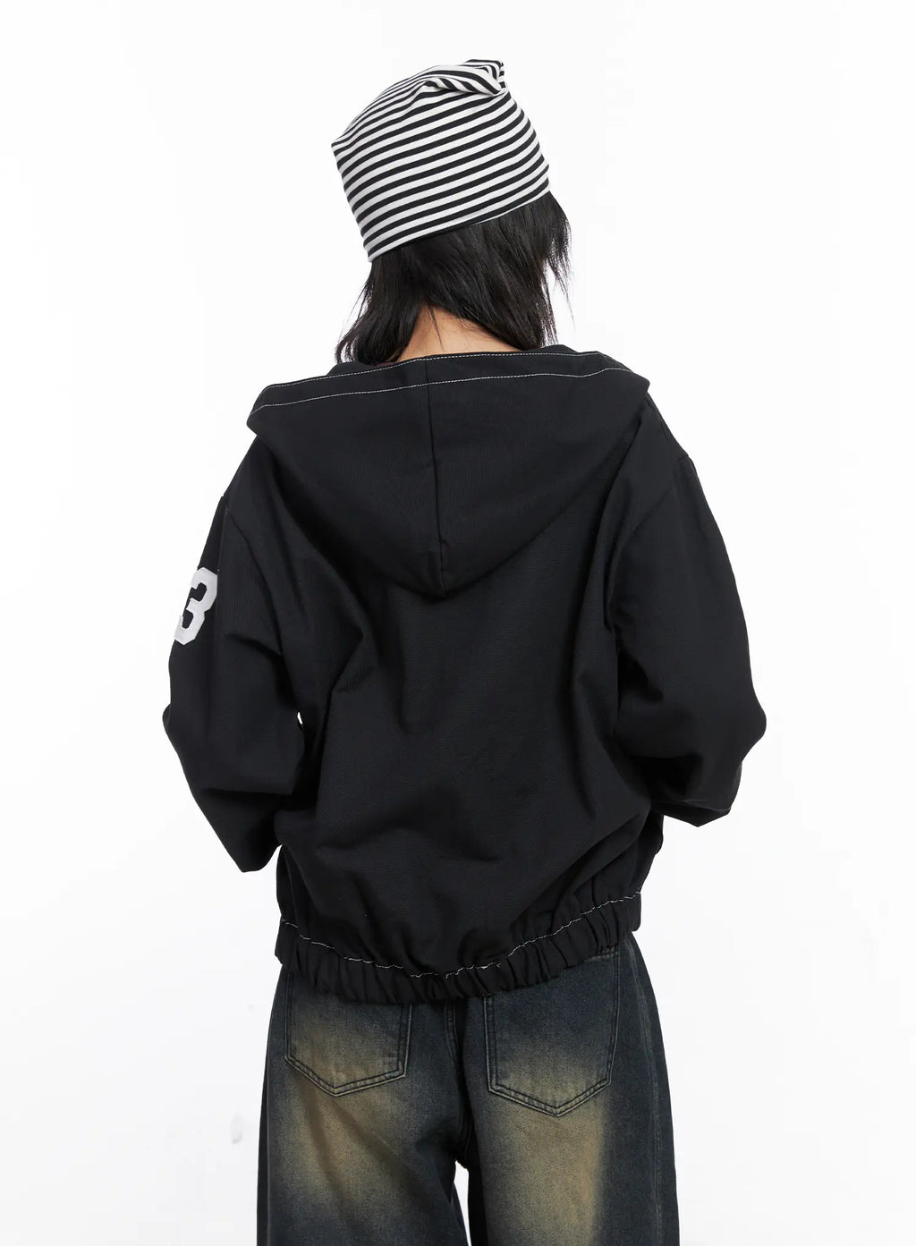 Oversized Stitch Hoodie Jacket CO507