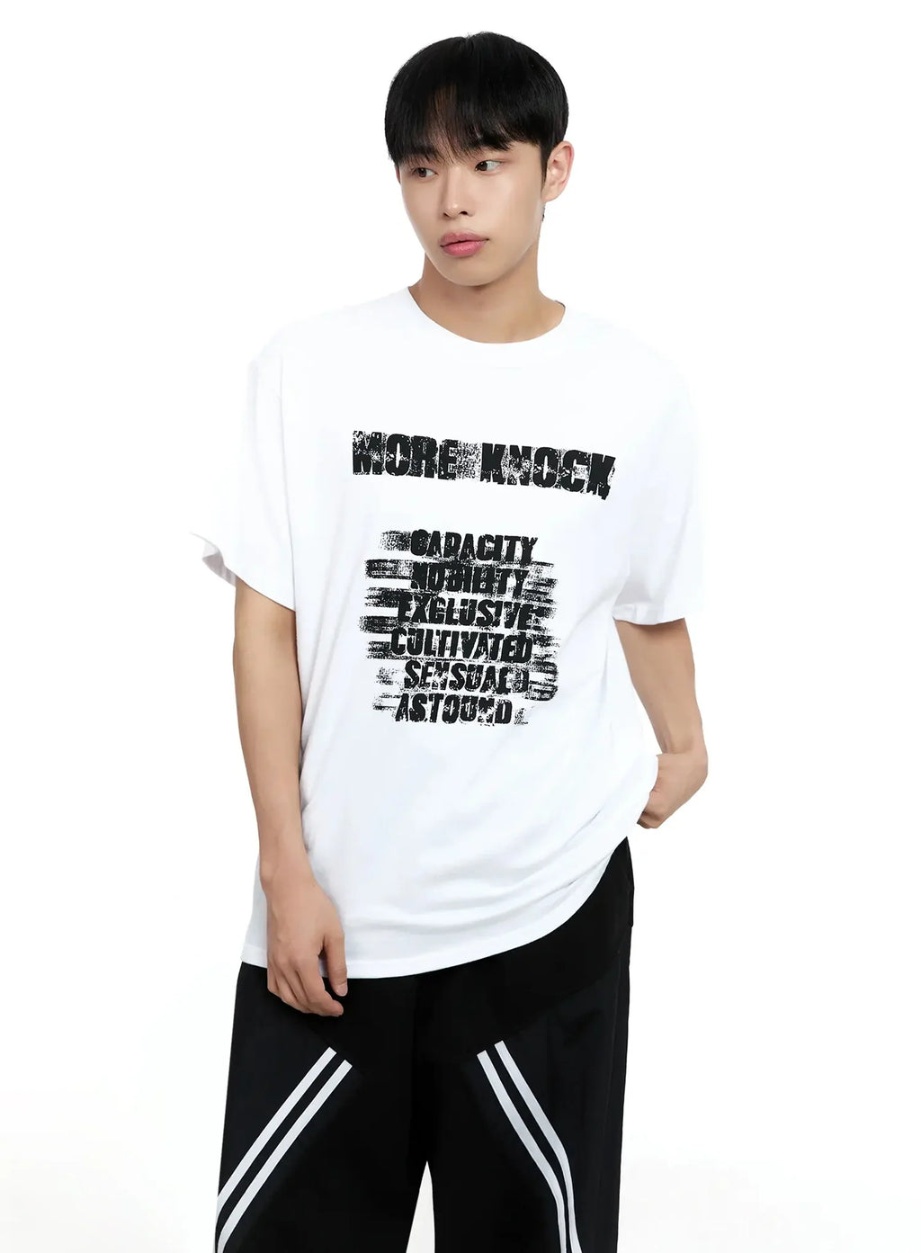 Men's Text Graphic T-shirt IG520