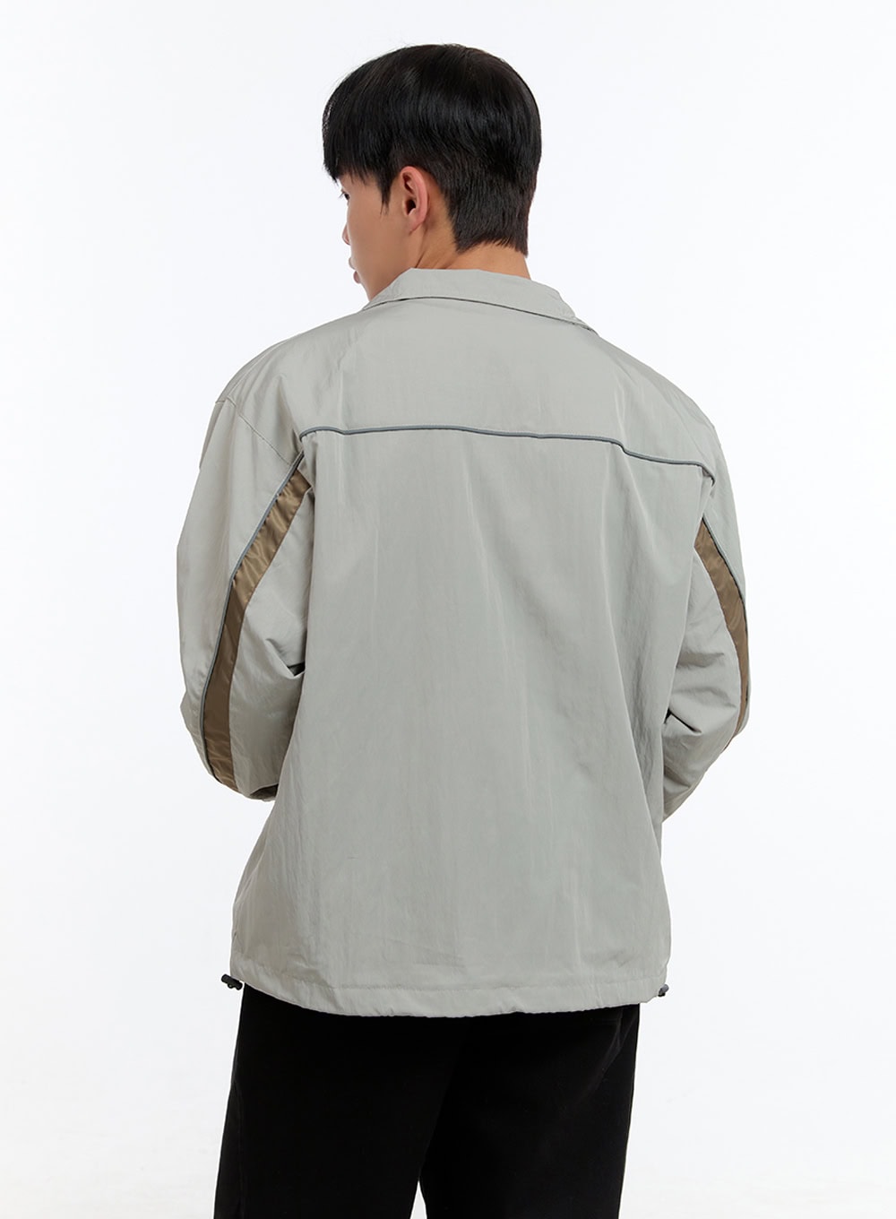 Men's Zip-Up Nylon Wind Jacket IS412