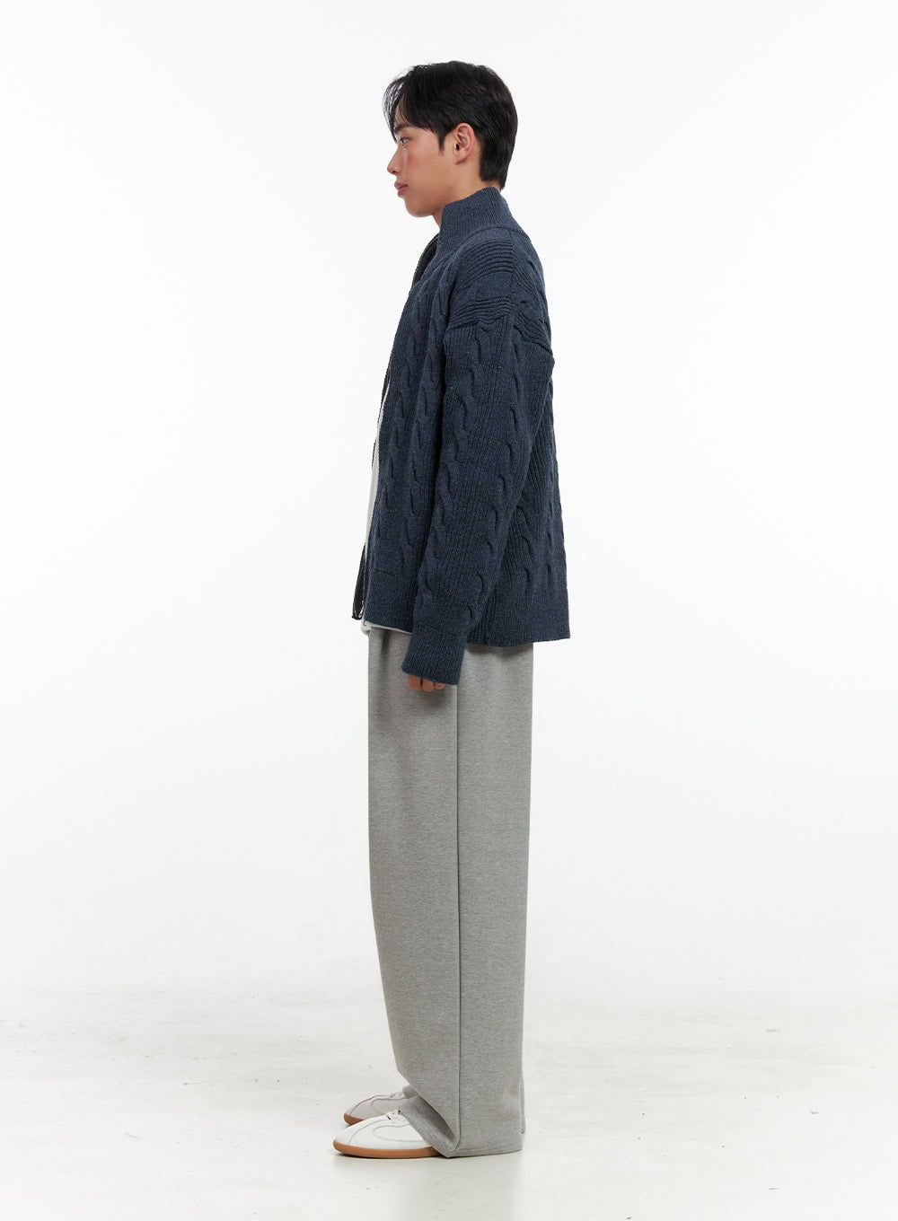 Men's Pintuck Wide-Leg Sweatpants IN426