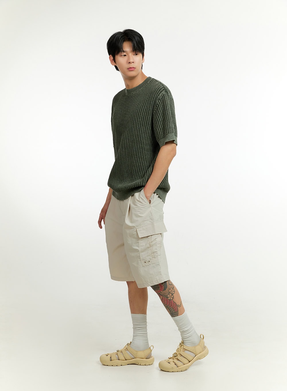 Men's Knit Sweater T-Shirt IL412