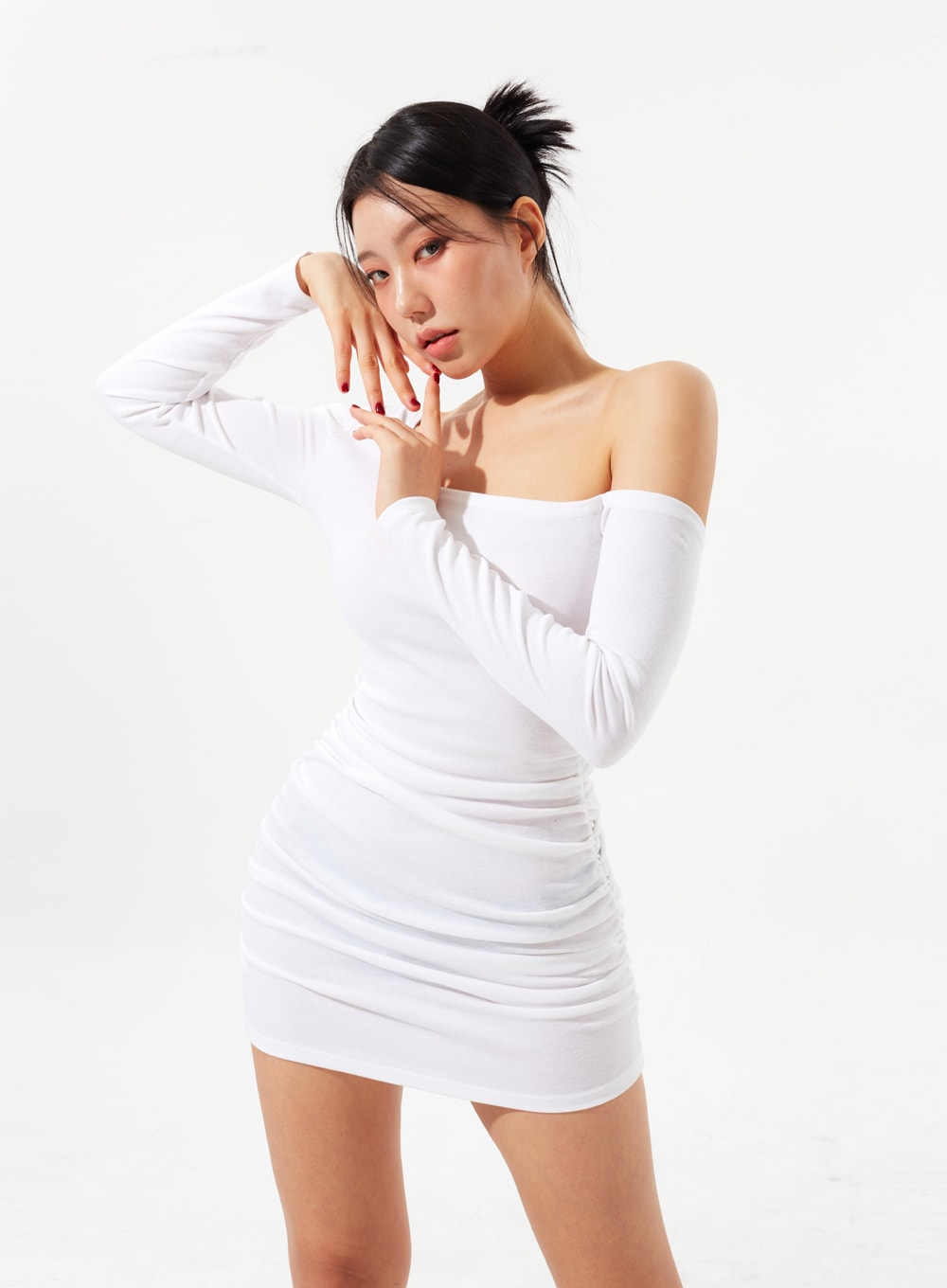 Off-Shoulder Mini Dress IM327