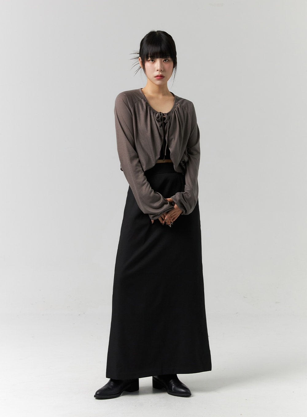 Ribbon Tie Bolero Cardigan CS318