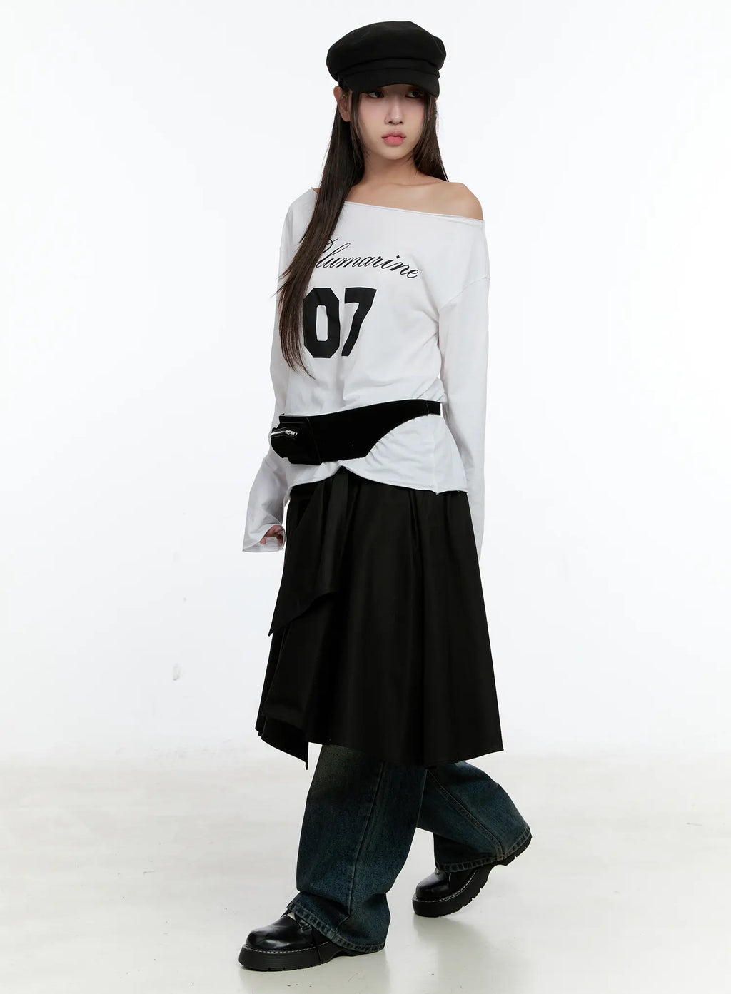 07 Off-Shoulder Long Sleeve Top CS518