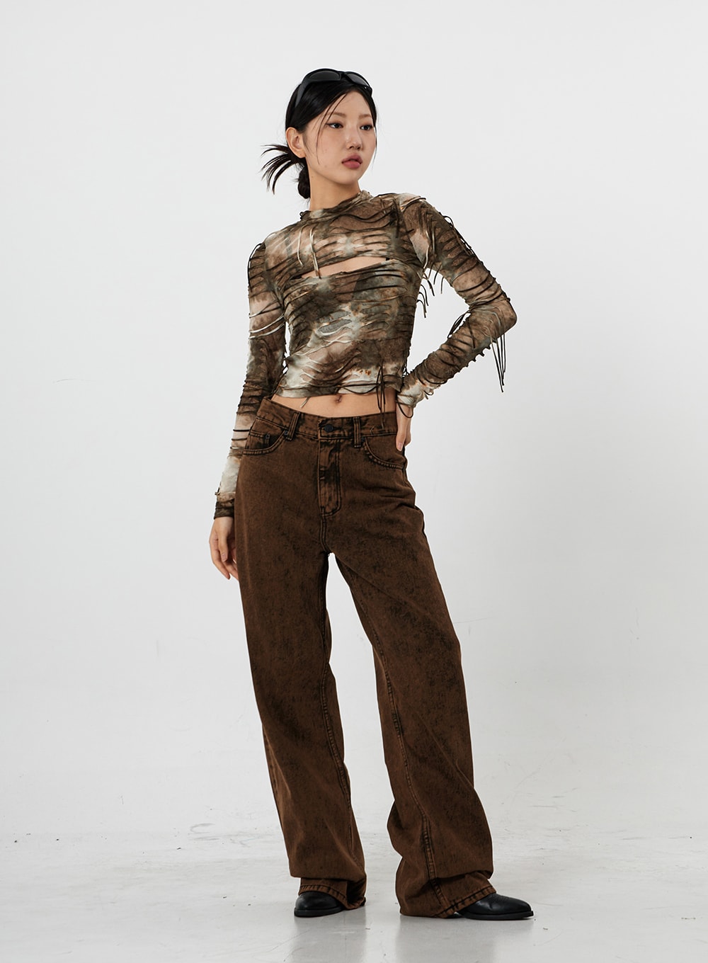 Washing Wide Jeans Unisex CS21