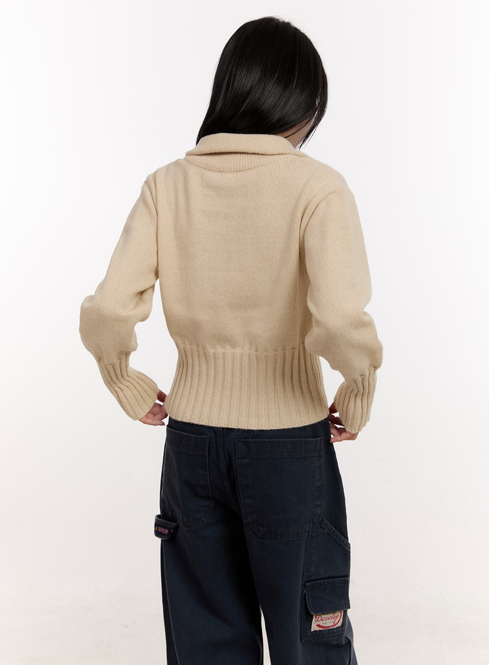 Cozy Zip-Up Sweater Cardigan CJ531