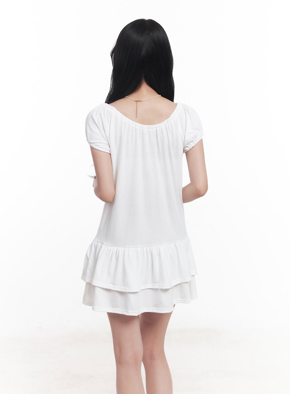 Ruffle Ribbon Mini Dress CY523