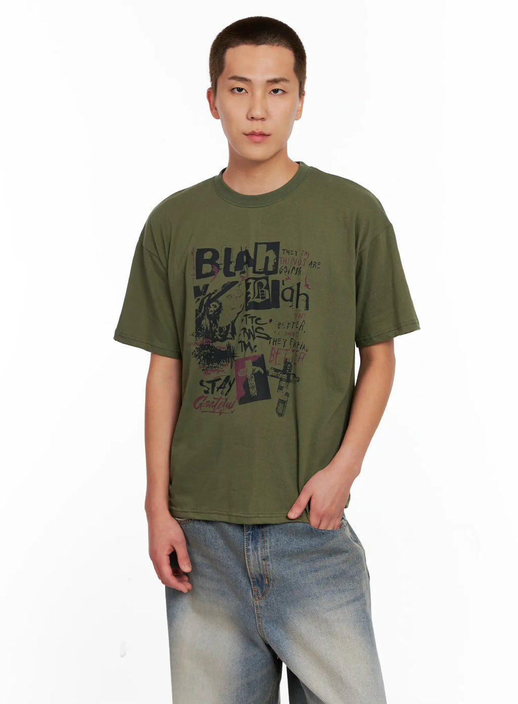 Men's Casual Graphic Tee IG511