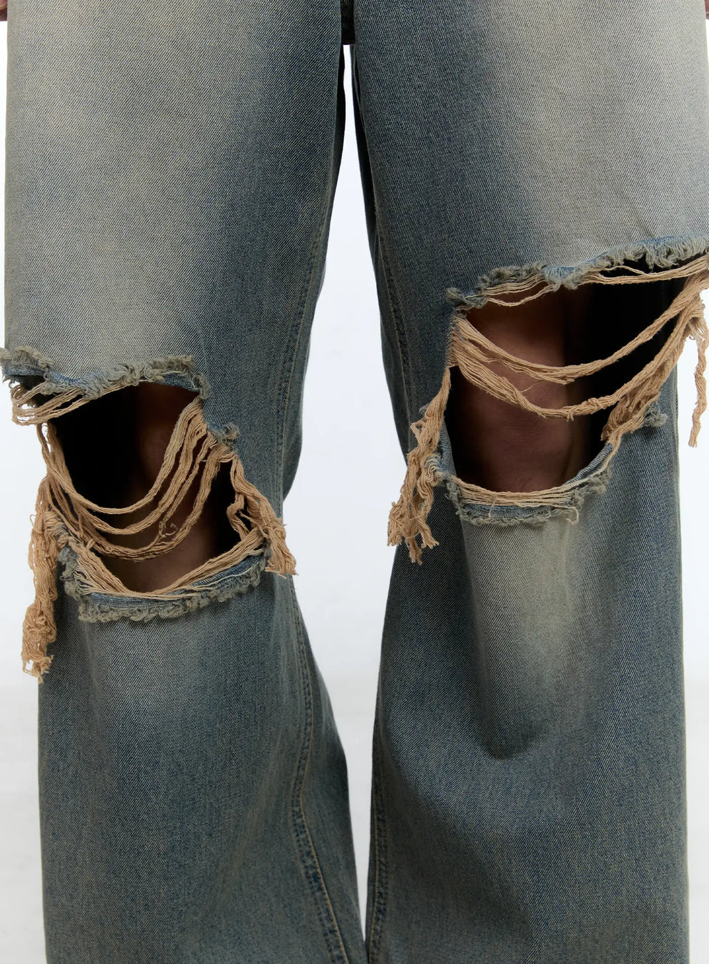 Men's Retro Ripped Jeans IL517