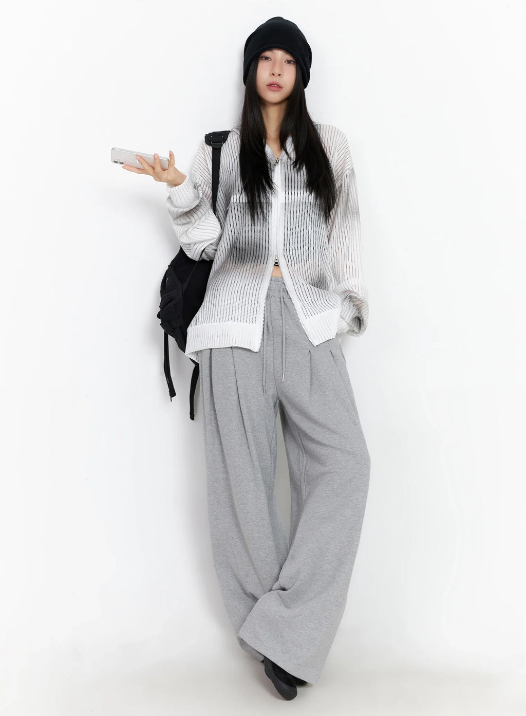Relaxed-Fit Pintuck Sweatpants IG508