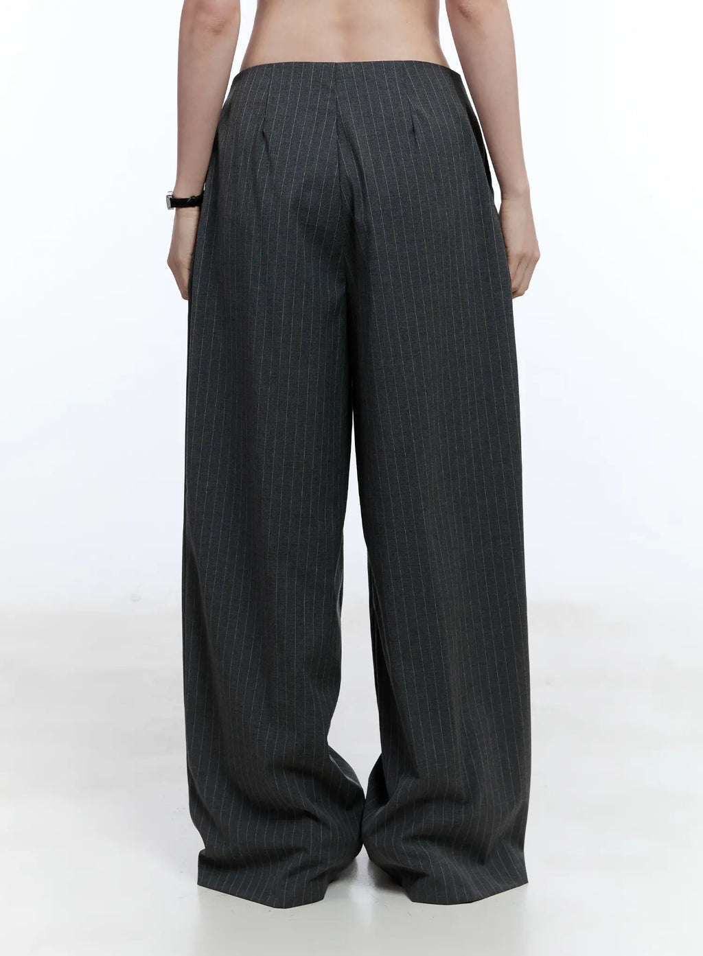 Wide-Leg Pinstripe Pants CU513