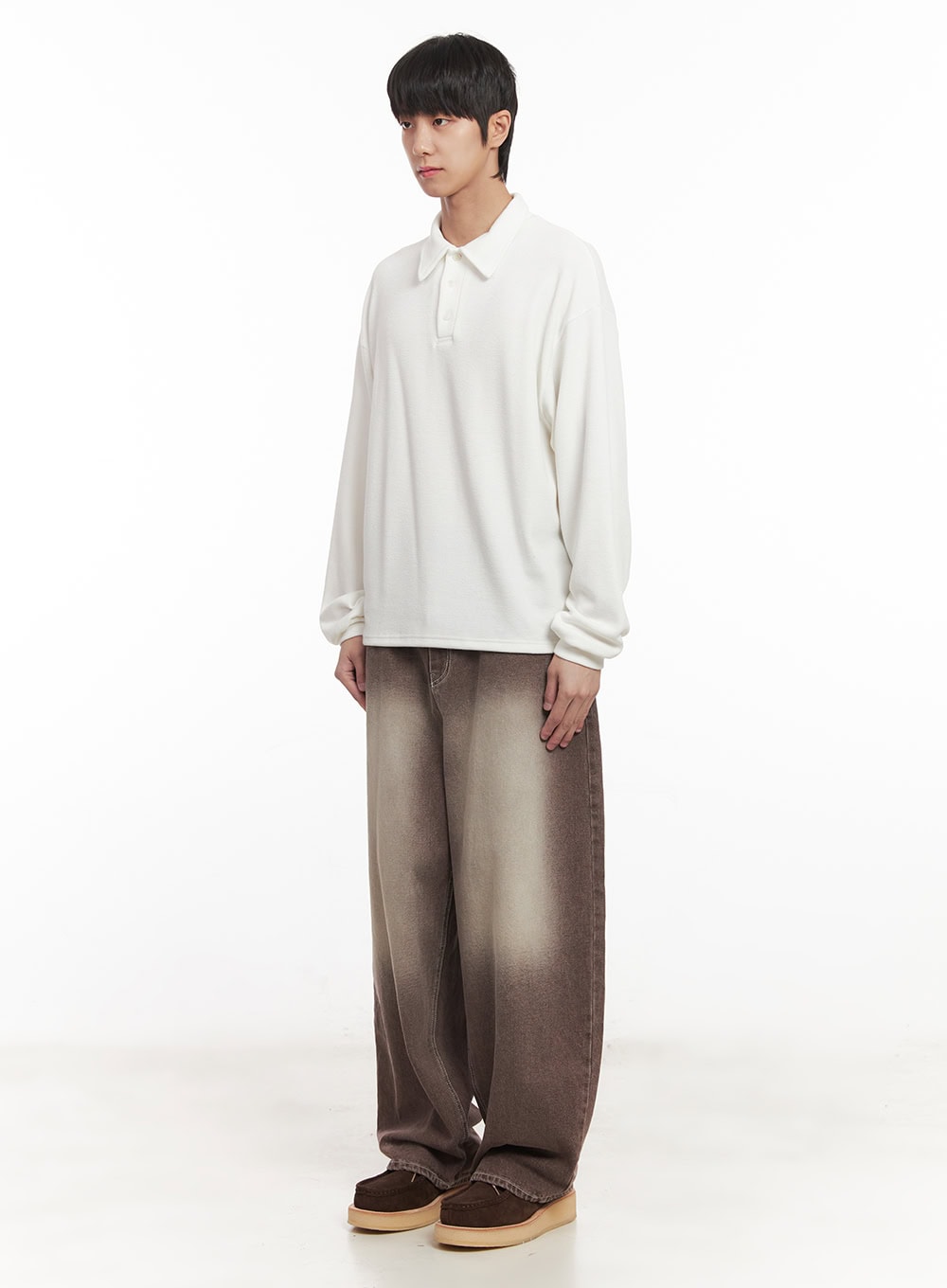 Men's Collared Long Sleeve Shirt IM519