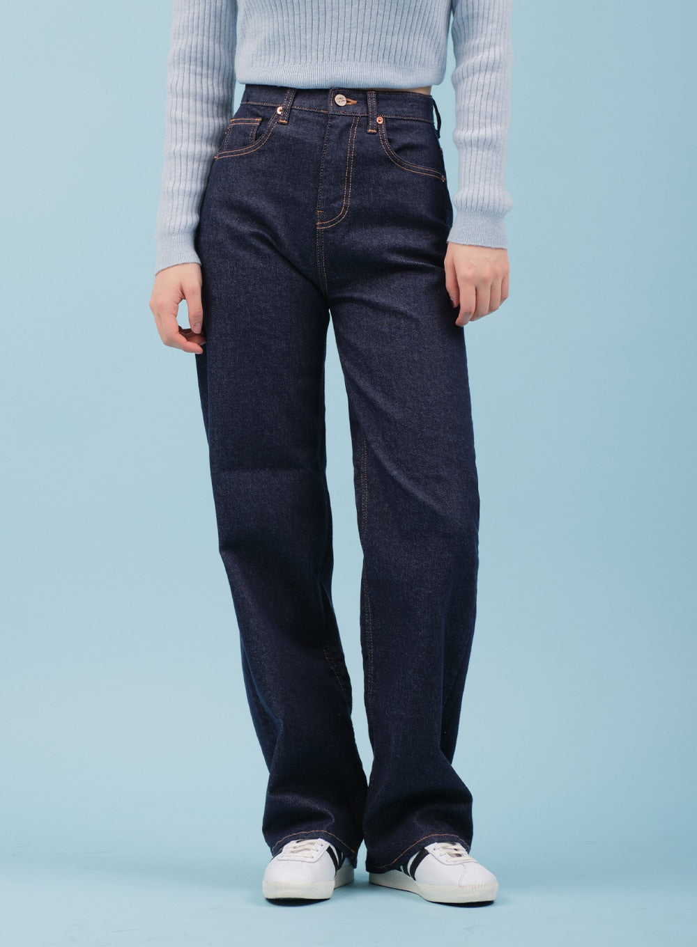 Ribbed Cropped Knit Top CM17