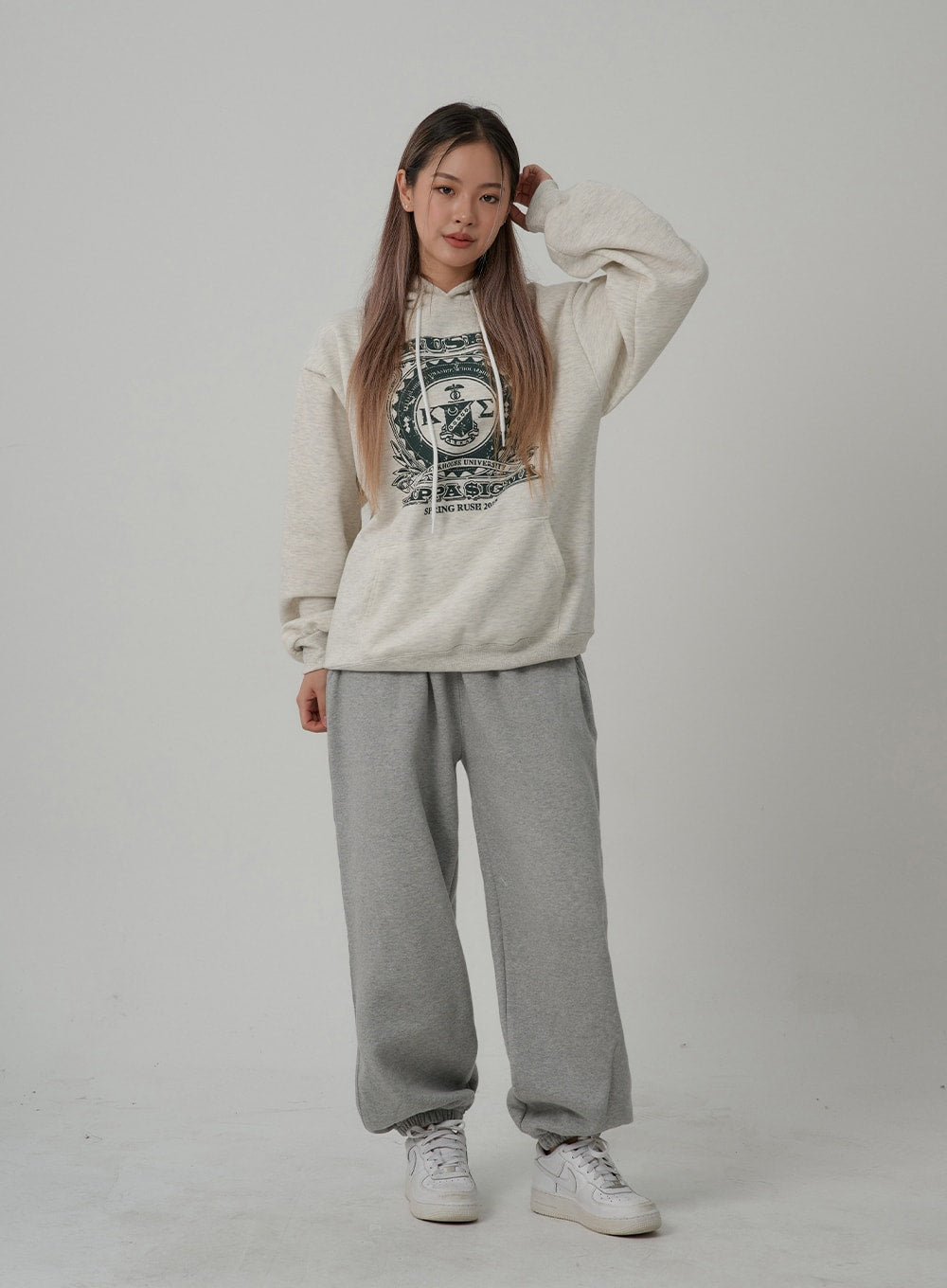 Printed Hooded Sweatshirt CN08