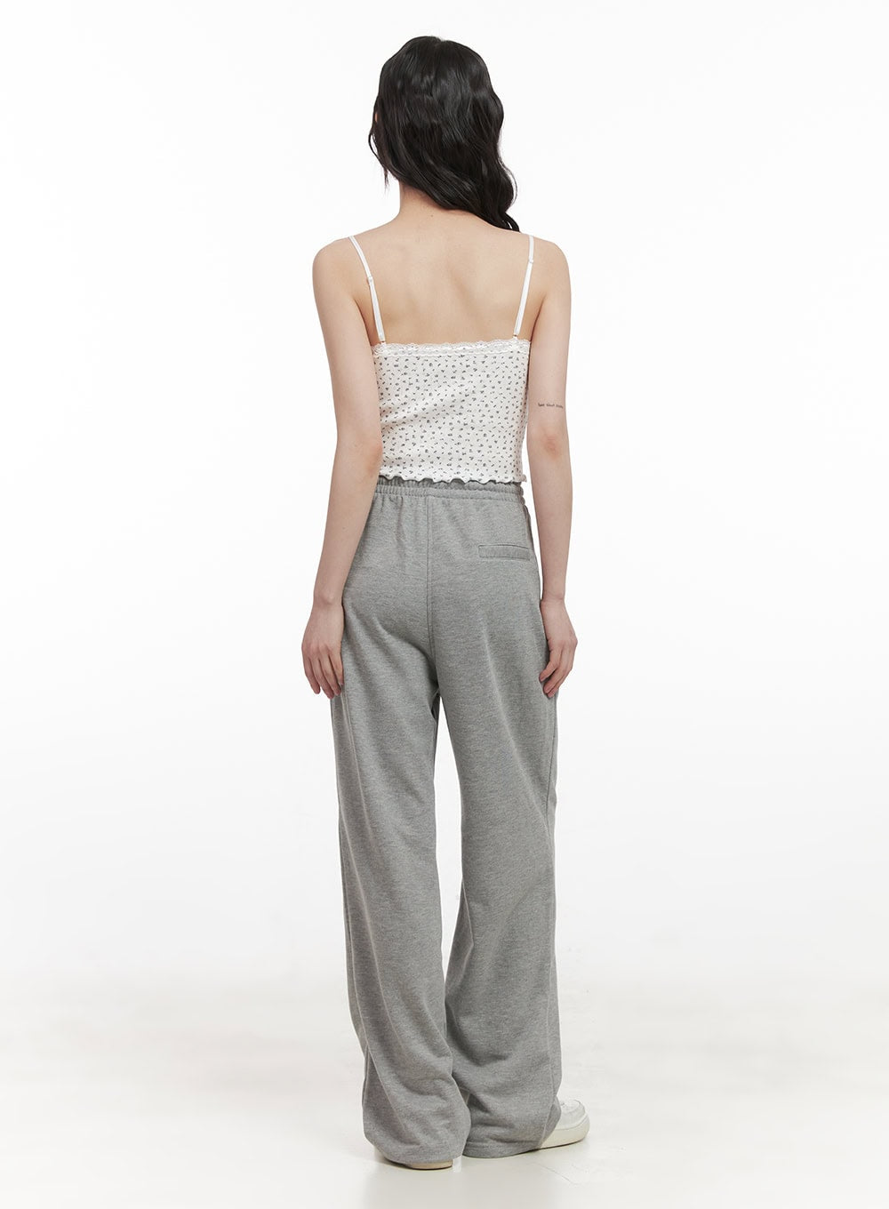 Floral Lace Trim Cami CJ528