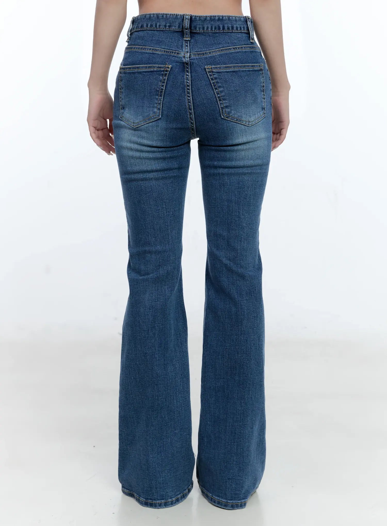Gaeun Washed Flare Denim Jeans CG501