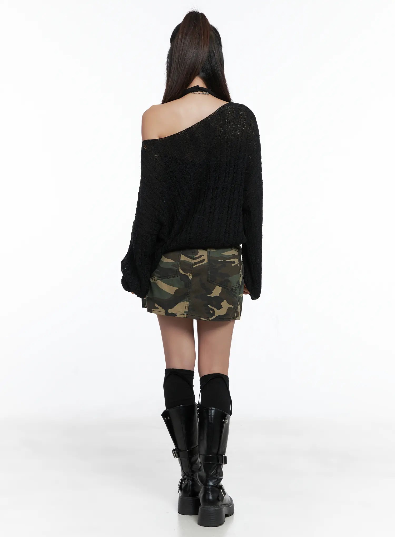 Camo Print Mini Skirt CS502