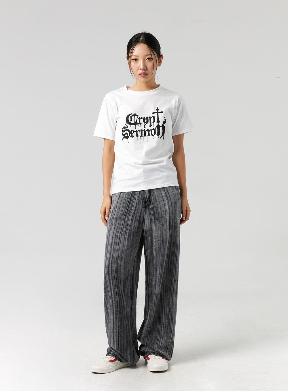 Stripe Baggy Jeans CL325