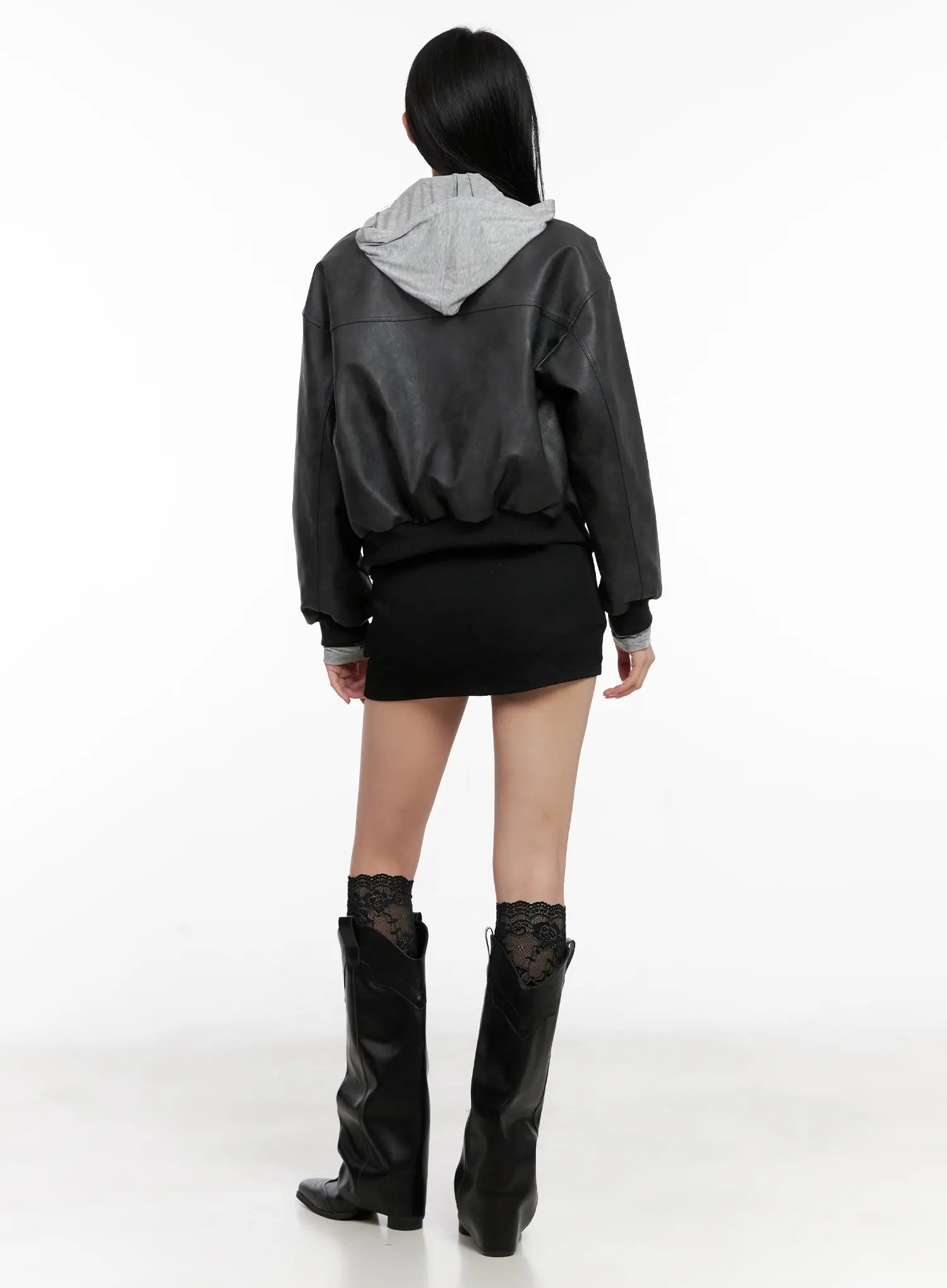 Essential Buttoned Black Mini Skirt CG526