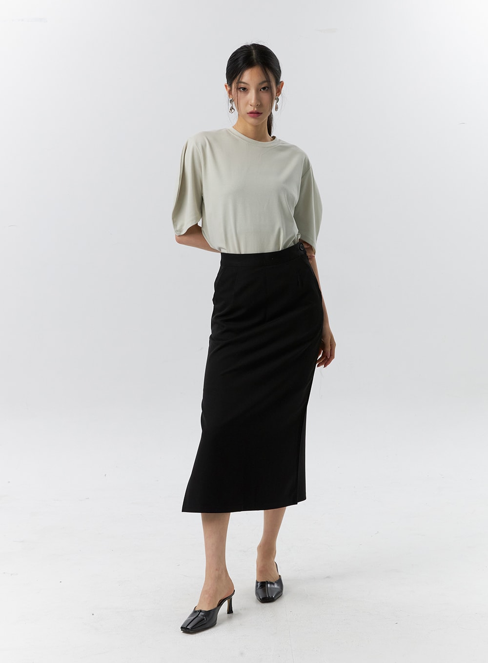 Side Slit Maxi Skirt IL321