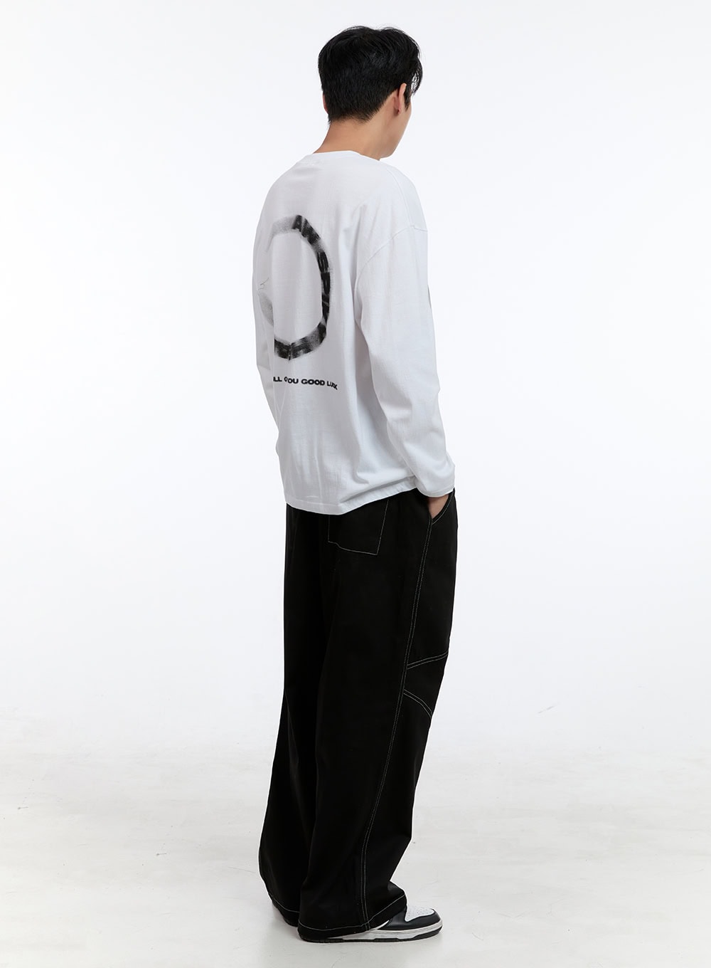 Men's Cotton Stitched Wide Fit Pants IG427